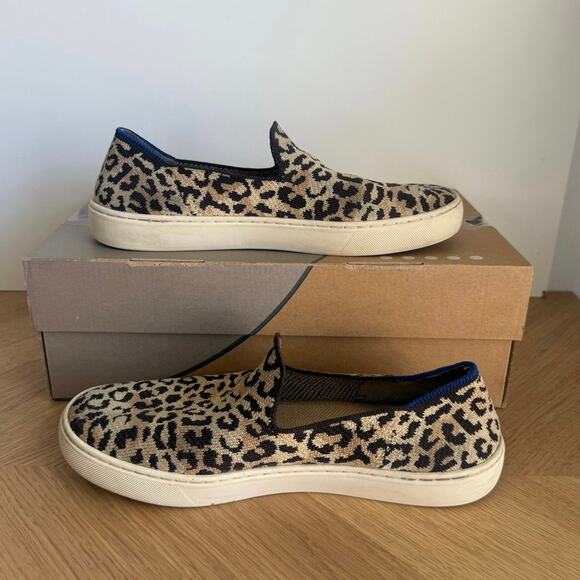 Rothy’s Leopard Print Women Slip On Shoes- SZ 9 - Picture 7 of 9